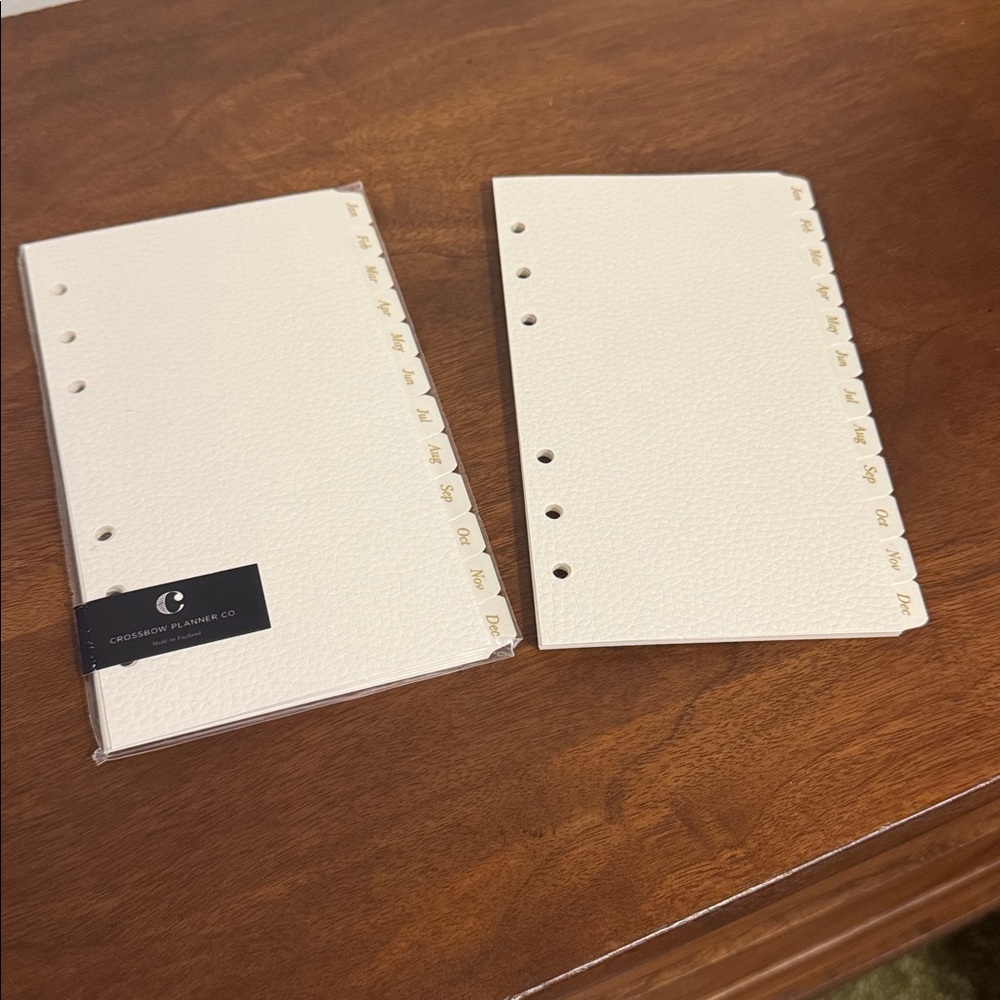 Crossbow Planner Co Cream Monthly Planner Dividers